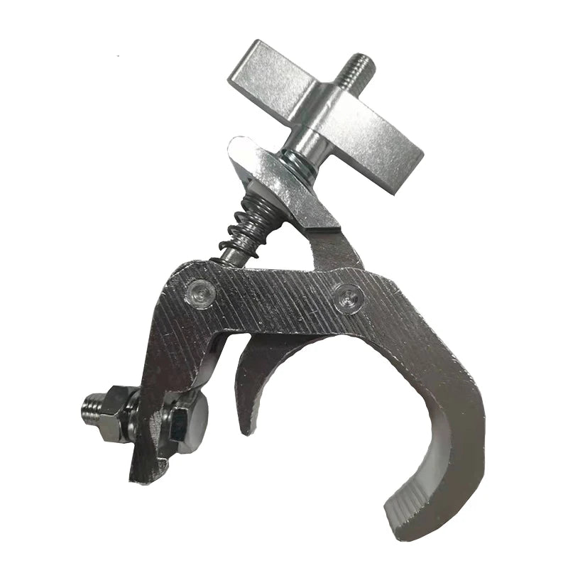 10pcs/lot Stage Light Fold Hook Stage Lighting Clamp Aluminum Steel Truss Folding Beam Black Silver White Light Hooks