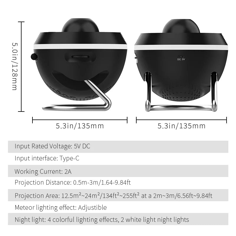 Newest Meteor 13 in 1 Ultra Clear Galaxy Projector Ultra Clear Night Light Lamp Rotary Space Ball Planetarium Projector Lights