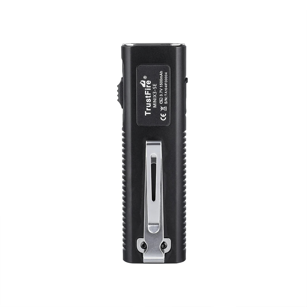 Trustfire 1200LM EDC Flashlight MINIX3-SE IPX6 Rechargeable Torch with White/UV Light Pointer Lantern Magnetic Tail for Camping
