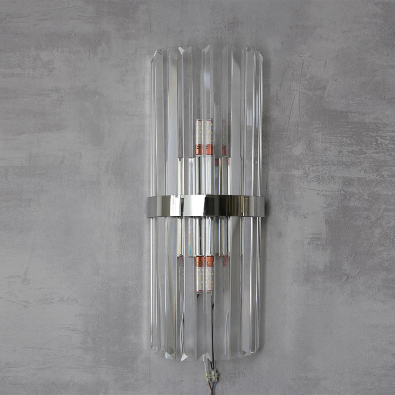 Crystal Wall Lamp Luxurious Gold Silver Wall Lamps For Living Room Bedroom Decor Luminaire Bedside Wall Light Bathroom Fixtures