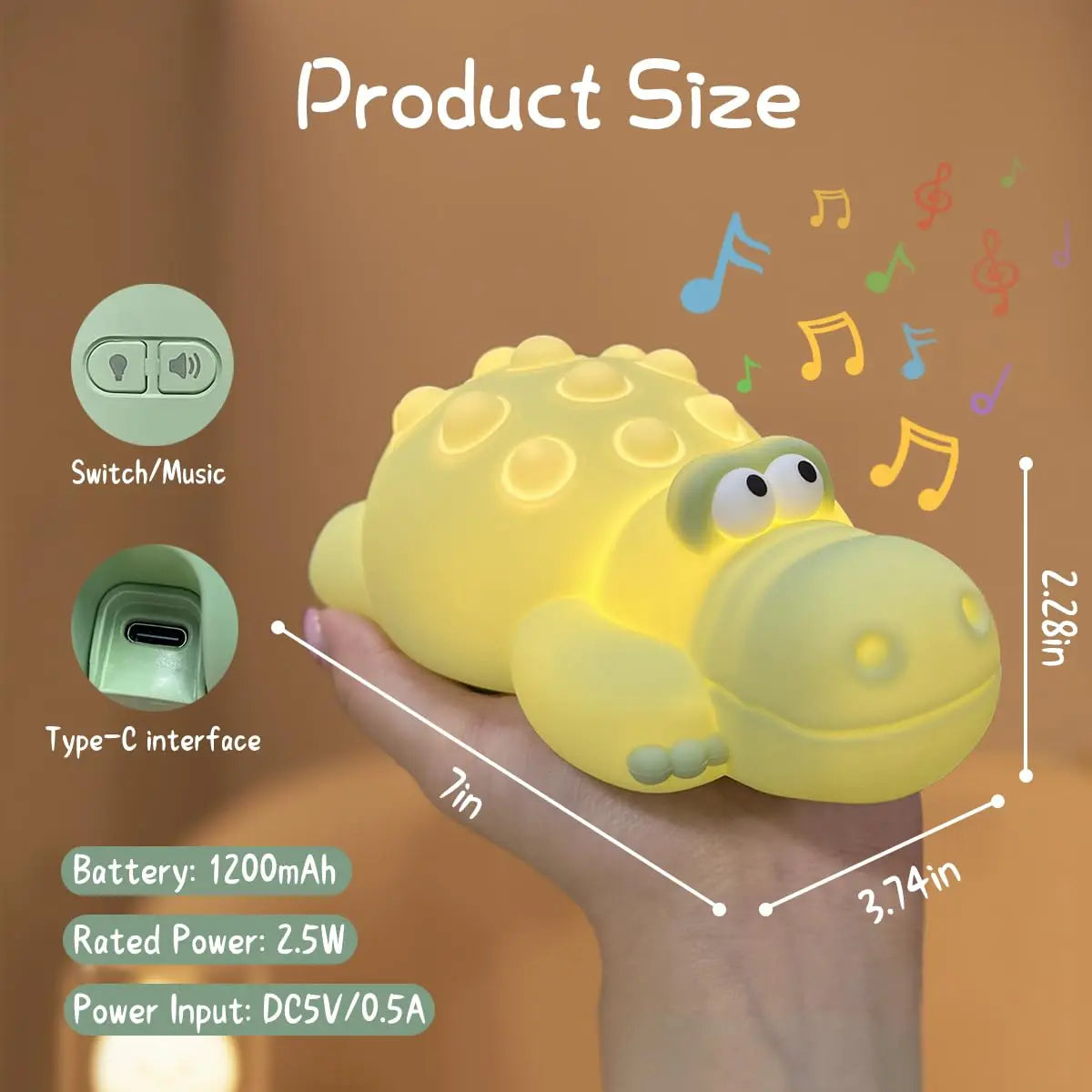 New salamander night light, cute and soft silicone lamp, Axolotl USB charging, bedroom desk ornament, holiday birthday gift