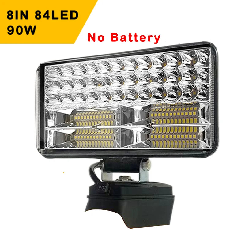 3/4/5/8Inch Led Light Portable Spotlights Cordless Outdoor Work Fishing Handheld Emergency Tool Light Fit Dewalt 18V Battery Pin