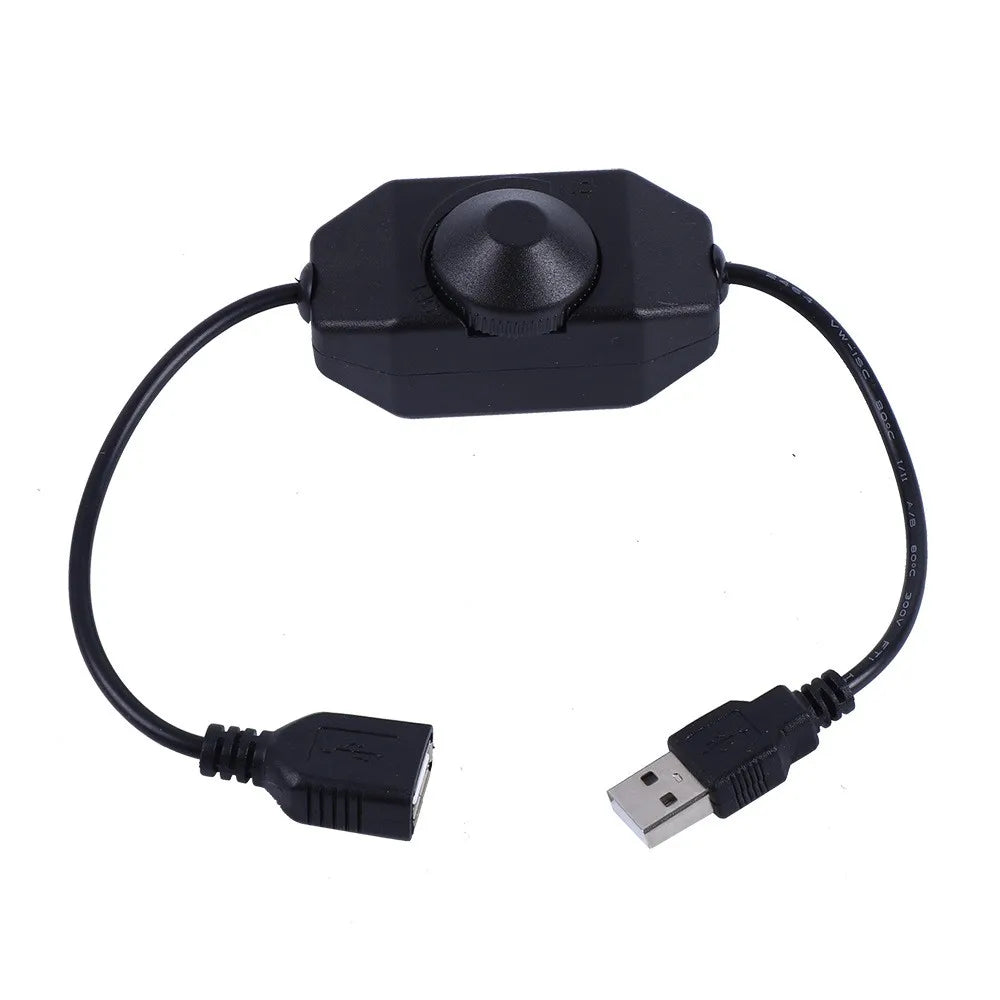USB DC 5V Stepless Manual Knob Touch LED Dimmer Switch for 5050 2838 Strip Light 1 Channel Brightness Adjustment Controller