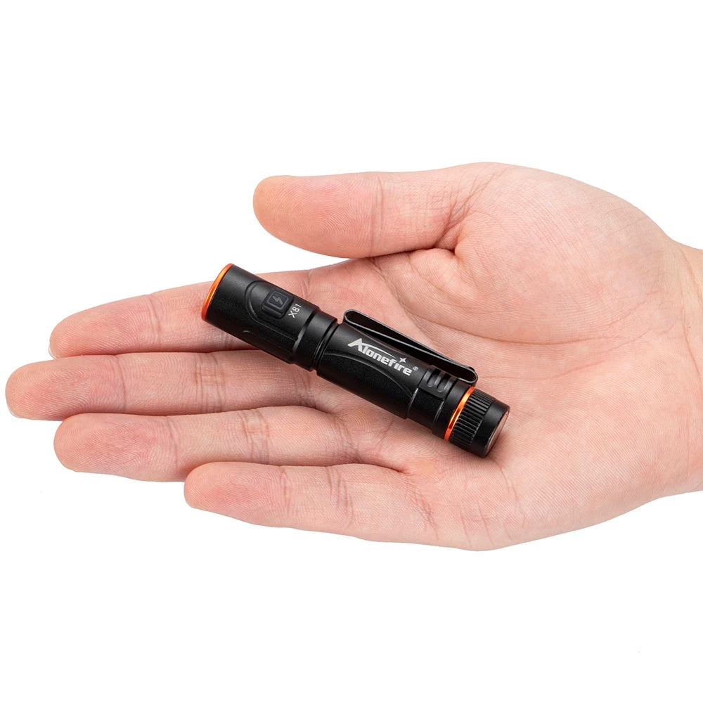 EDC Mini High Bright Pen Flashlight USB Rechargeable Magnet Small Pocket Torch Outdoor Camping Hiking Emergency Lighting Light
