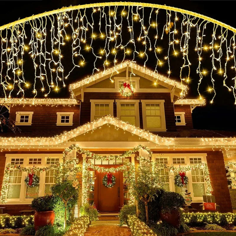 Outdoor Waterproof Solar Light LED Ice Bar Wedding Party Garden Courtyard Light Decoration String Light Holiday Home Furnishing