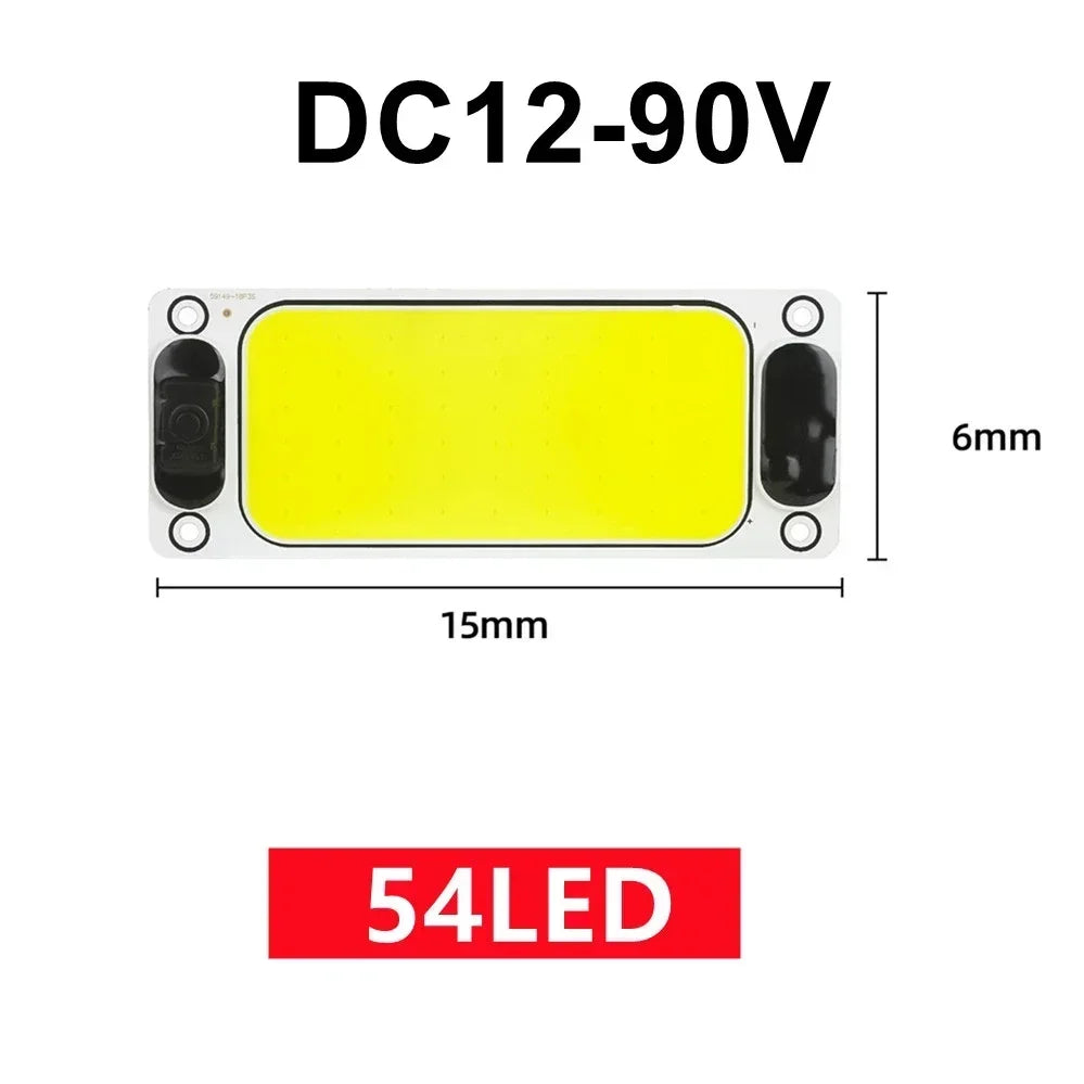 1/2PCS LED Chip Interior Light Ceiling Lamp 12-90V With Switch Reading Night Light With On Off for Van Lorry Truck Camper Boat