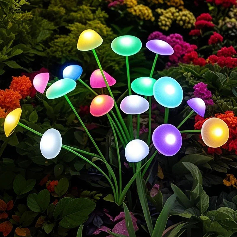 Solar LED Jellyfish Sway Lights Garden Decor Waterproof Outdoor Solar Pathway Light For Patio Balcony Yard Flowerbed