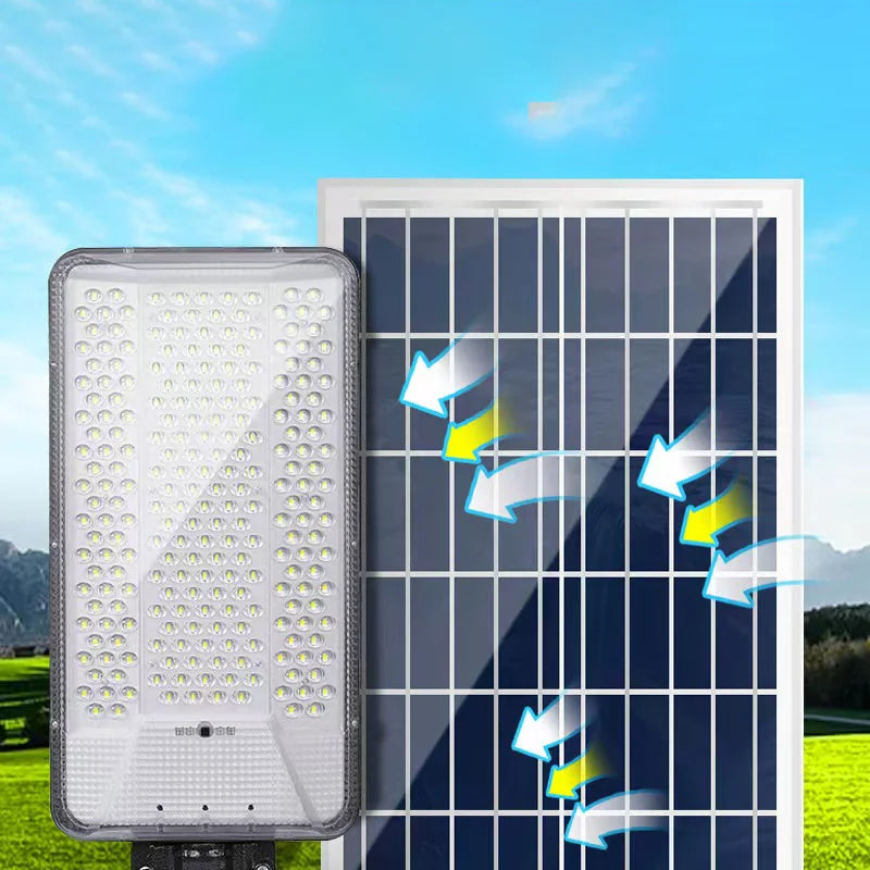 10000W High Power Solar Street Lamps,Outdoor IP67 Dusk to Dawn Solar Powered Road Lights,for Garden/Parking-Lot/Driveway/Yard