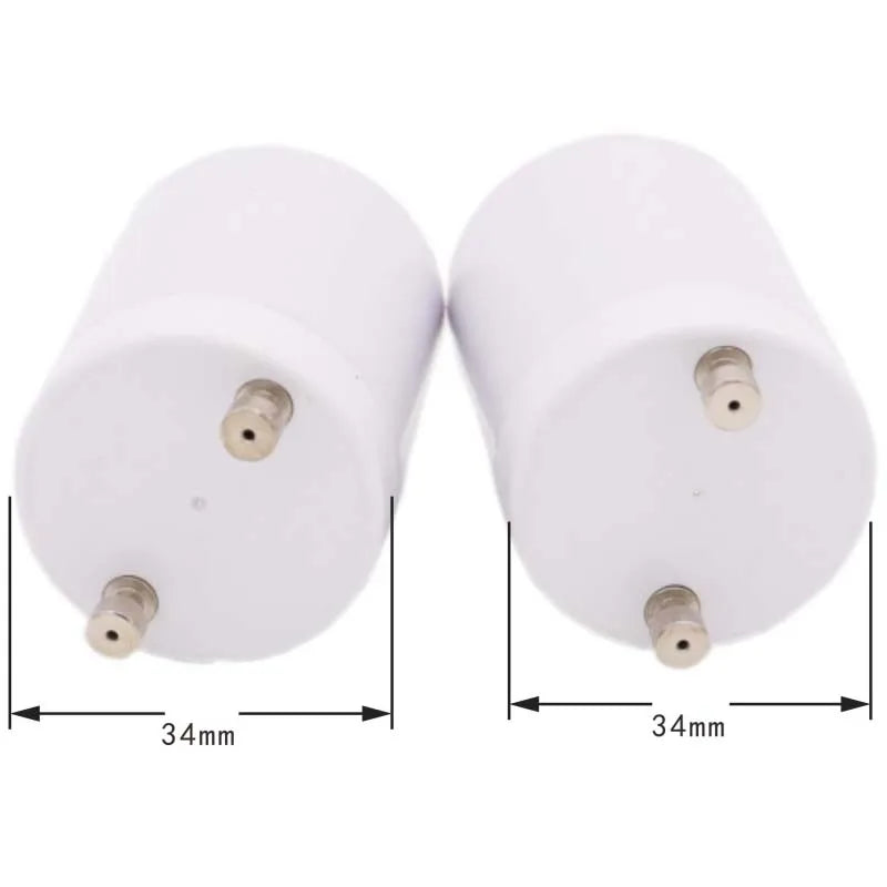 1pcs GU24 to E27 Lamp Holder Converter Led Light Head Base E26 LED Saving Light Halogen Screw Bulb Socket Adapter White