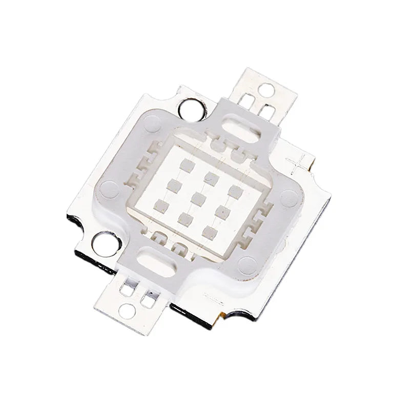 10W UV LED CHIP lamp fishing LED COB manicuring purple Bead 395-400nm 900mA 9.0-11.0V 60-80LM 45mil 10PCS