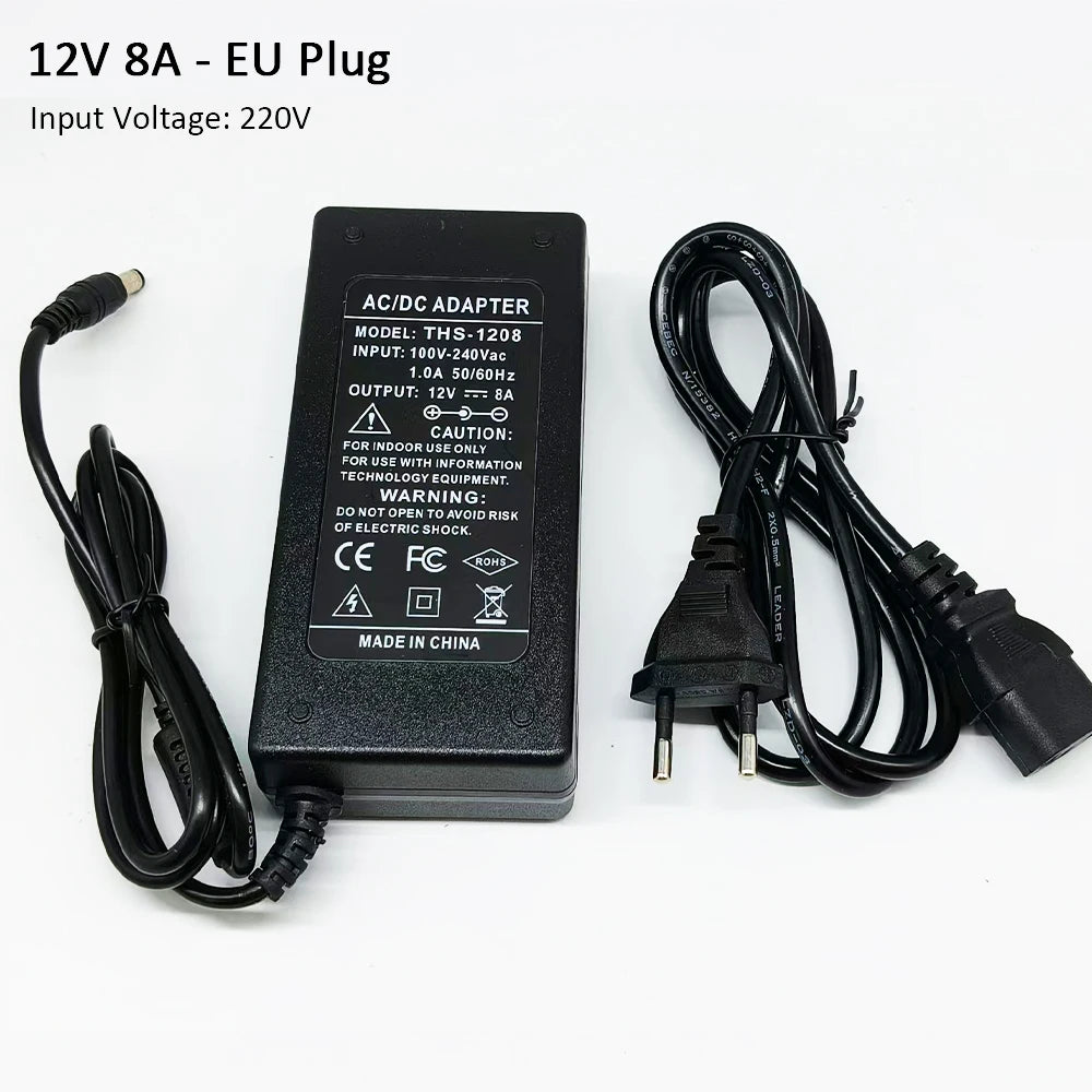 12V LED Adapter AC 100V-240V to DC 12V Transformer 1A 2A 3A Electronic Power Supply Converter LED Driver For LED Strips Light EU