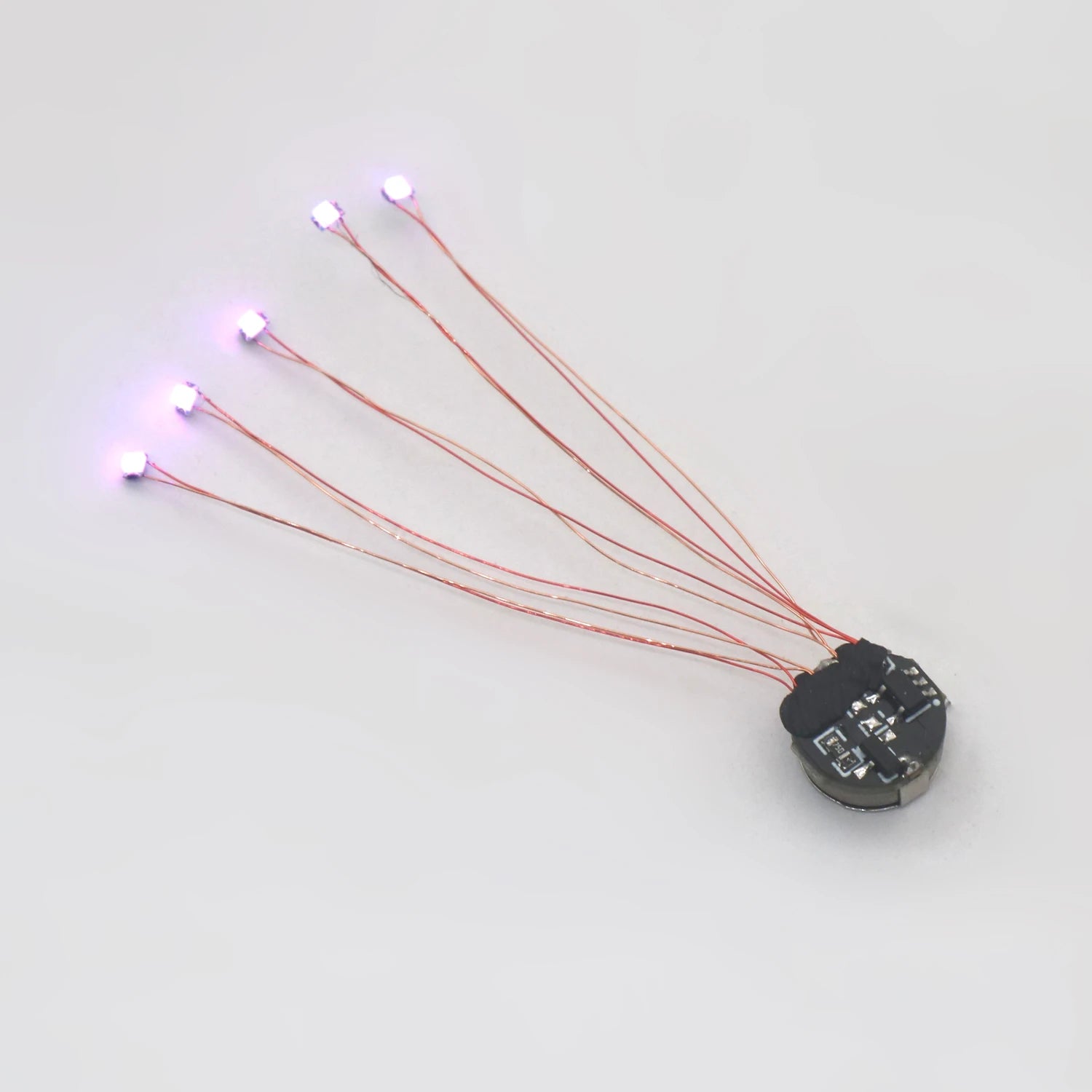 Magnetic control lamp Wired 5cm Led Magnetron Light Model w Battery Diy Car Toys Lighting Making Diorama Materials Gunda Robots