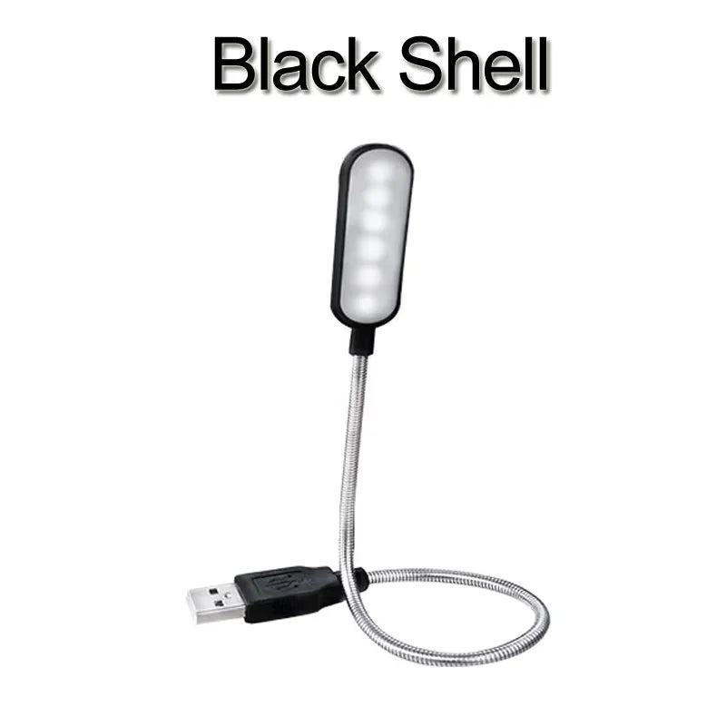 Mini USB LED Book Light, Flexible Gooseneck Reading Lamp Portable Night Light.Plug-in USB Light for Power Bank, Laptop, Notebook
