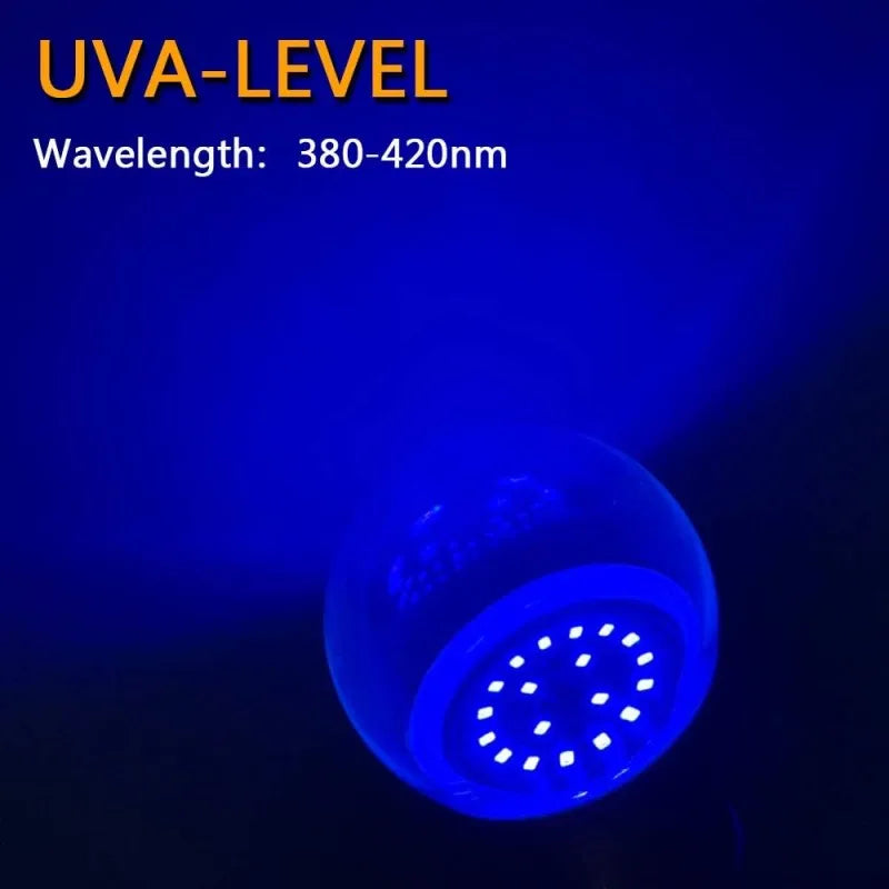 9W Led Black Light Bulb E27 UV 395nm Glow in Dark for Body Paint Club Party Neon Posters Led Blacklight 385-400nm Led Bulb Lamp