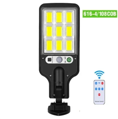 New Solar Lamp 55LED Outdoor Sunlight Motion Sensor Remote Control Solar Focus Wall Street Light Waterproof External Solar Lamp