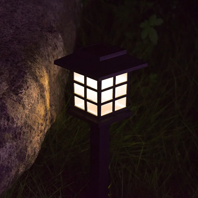 2 Pack Solar Pathway Light Outdoor Solar Lamp Waterproof Landscape Lighting for Garden Yard Patio Walkway Driveway Camping Decor