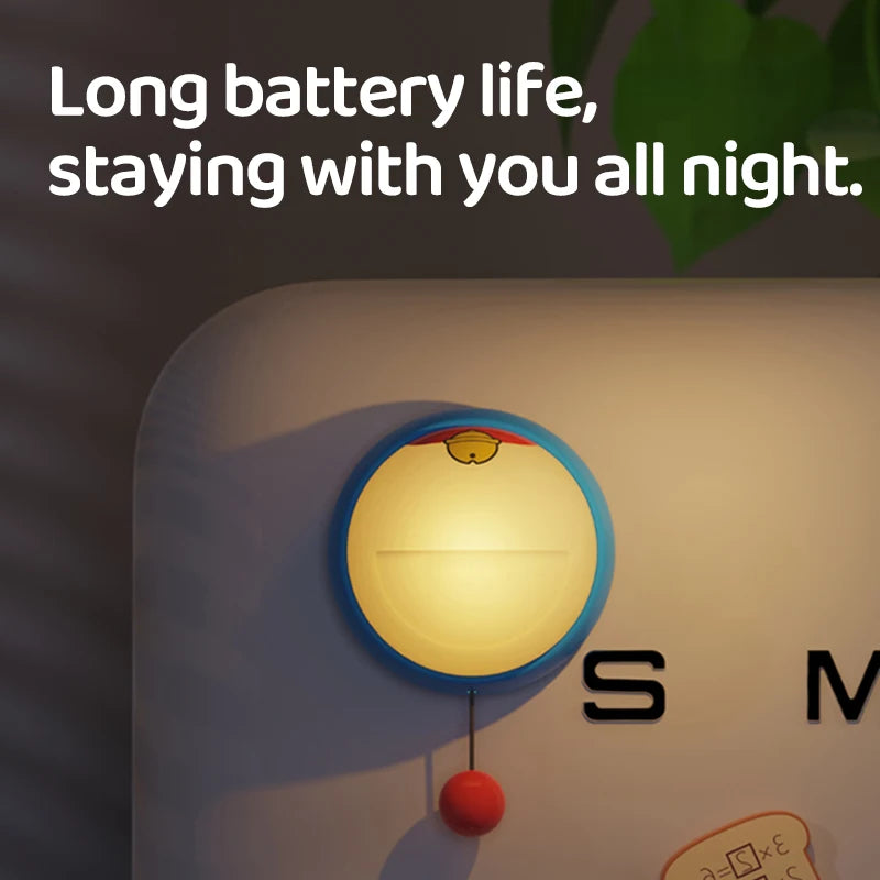 Creative Cartoon Led Night Light Rechargeable Wall Lamp Silicone Wireless Dimmable for Bedside Bedroom Nursery Kid Birthday Gift
