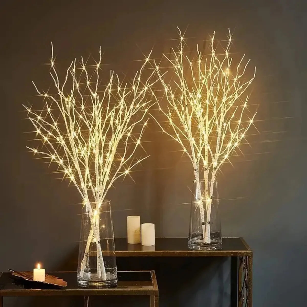 1 PCS White Birch Branch Light LED Festive Lights Battery Operated For Christmas Party Wedding Decoration Twig Outdoor Lights
