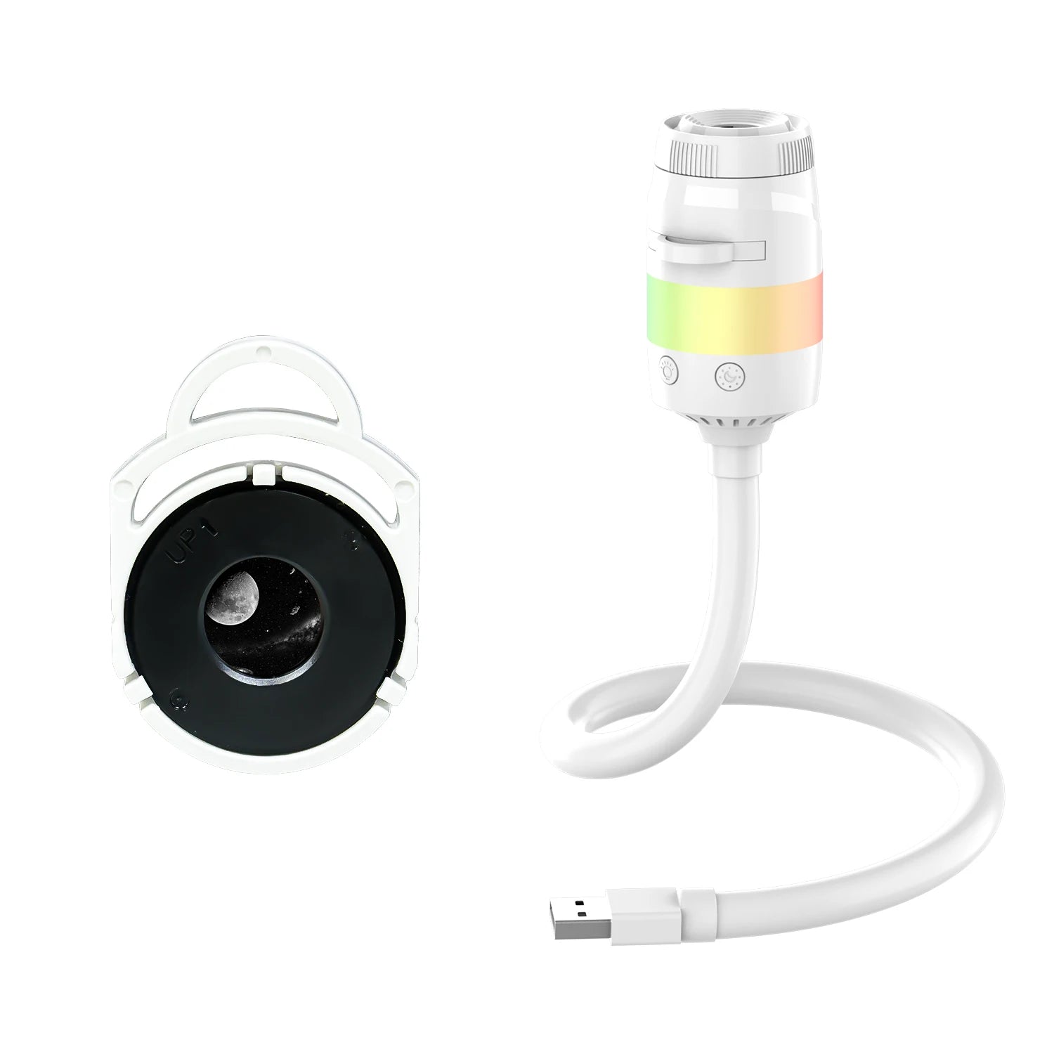 2-in-1 Mini Galaxy Star Projector Night Light Starry Sky Projection Lamp Bedroom Sleep Ambient Lighting Home Decor Kids Gift