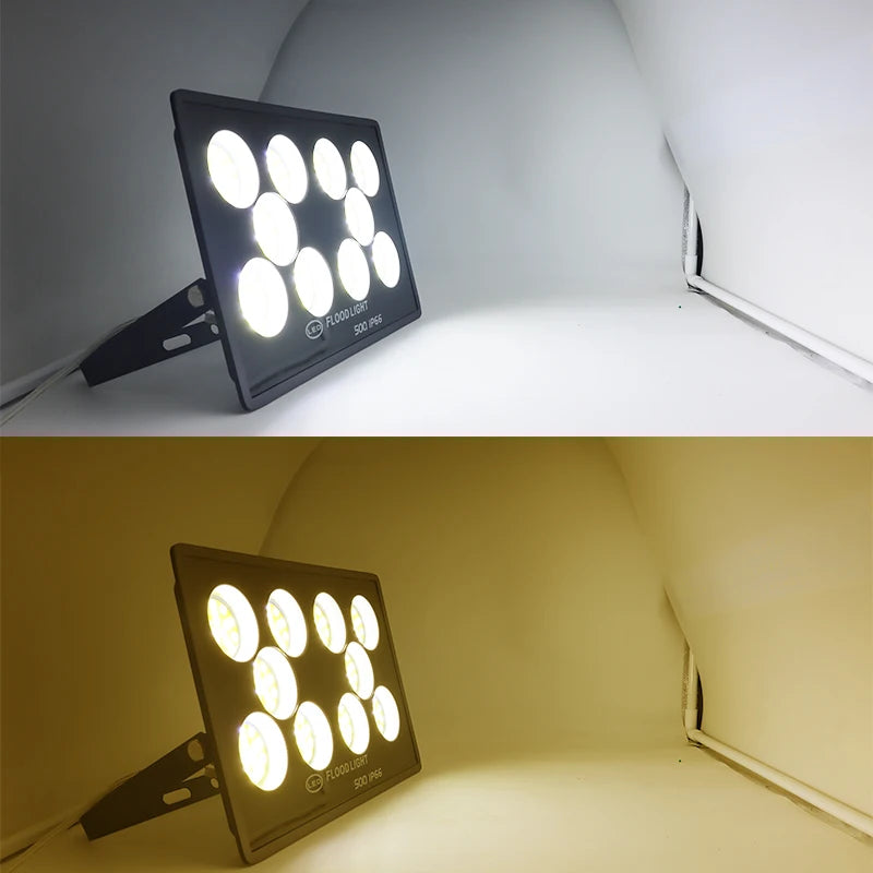 NEW Led Flood Light 500W 400W 300W 200W 100W AC 220V Outdoor Wall Floodlight Spotlight IP66 Waterproof LED Street Lamp