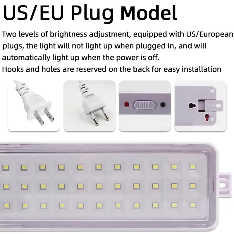 Fire Fighting Light 30LED Emergency Light Fire Emergency Lighting Luminaire 2 Modes Wall Mounted Emergency Lamp Smart Home Bulbs