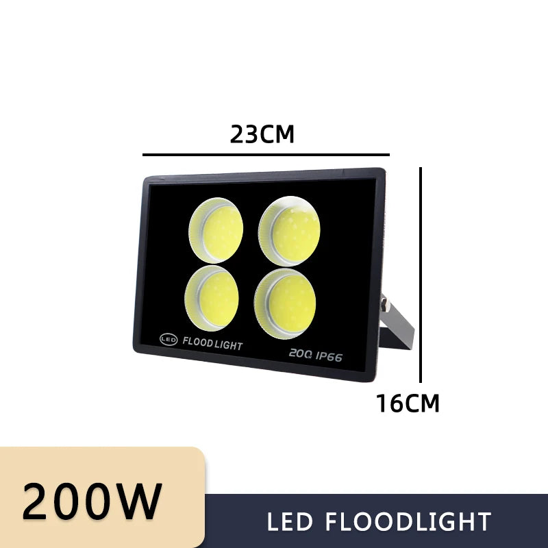 NEW Led Flood Light 500W 400W 300W 200W 100W AC 220V Outdoor Wall Floodlight Spotlight IP66 Waterproof LED Street Lamp