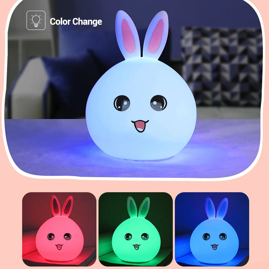New salamander night light, cute and soft silicone lamp, Axolotl USB charging, bedroom desk ornament, holiday birthday gift