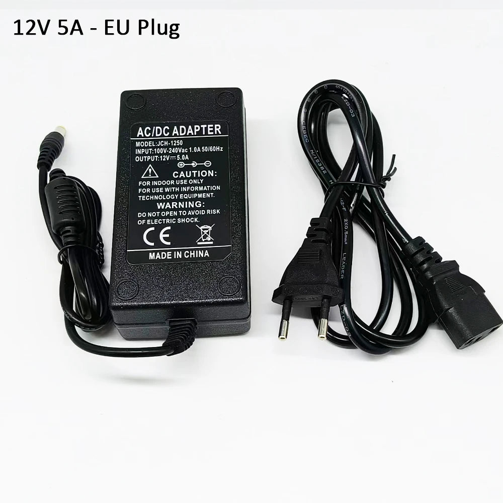 12V LED Adapter AC 100V-240V to DC 12V Transformer 1A 2A 3A Electronic Power Supply Converter LED Driver For LED Strips Light EU