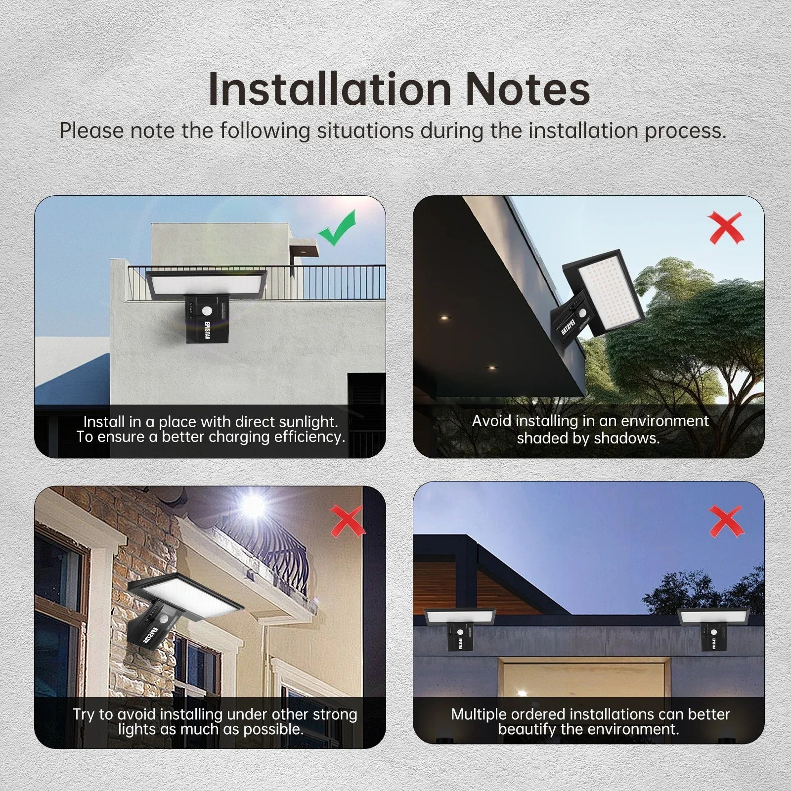 Upgraded outdoor solar lamp, waterproof garden lamp, intelligent sensor wall lamp, no wiring, new rural villa wall lamp
