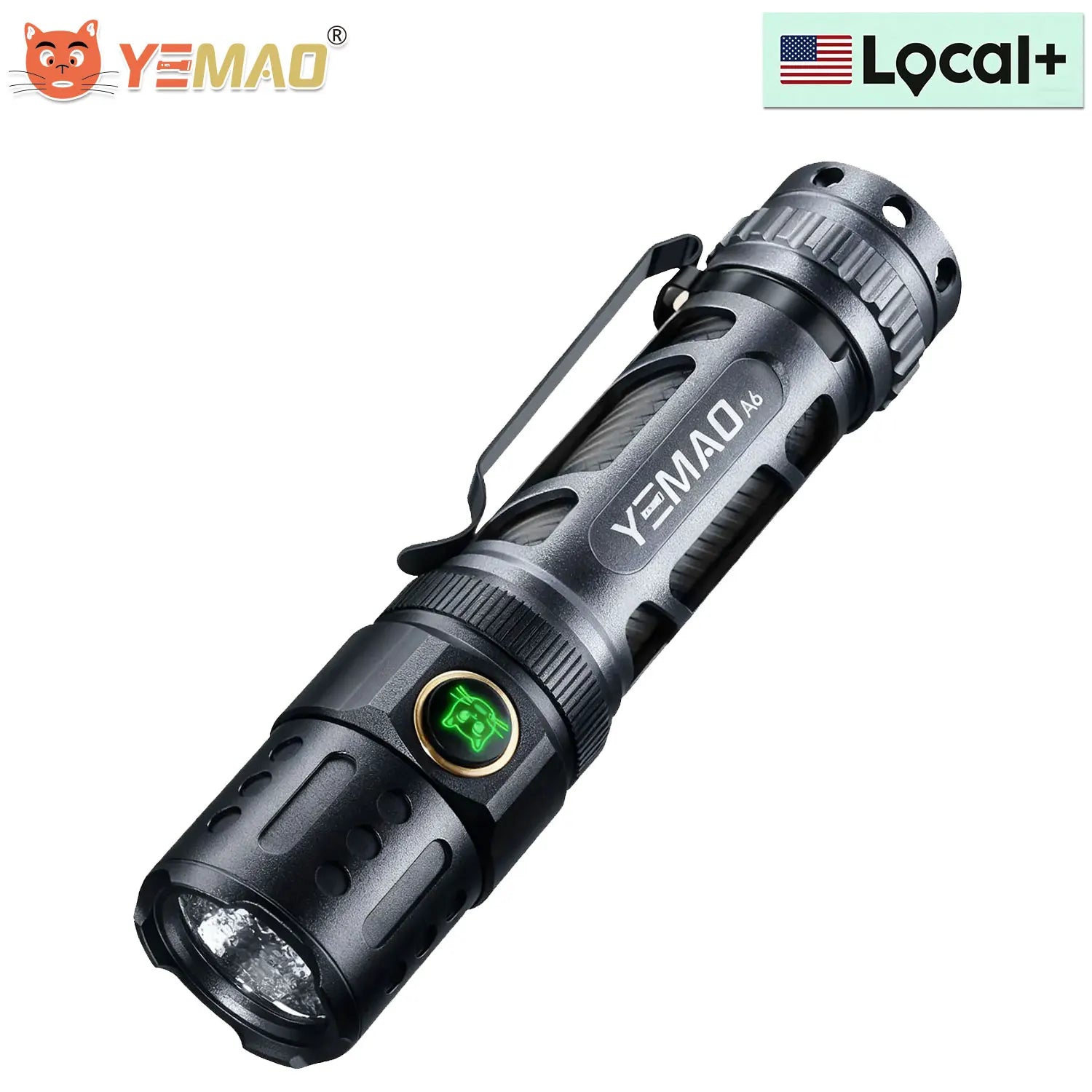 YEMAO F337X Powerful Led Flashlight 7 XTE Leds 3000 Lumens 200 Meters 18650 Battery Multi-color Auxiliary Lights EDC Torches