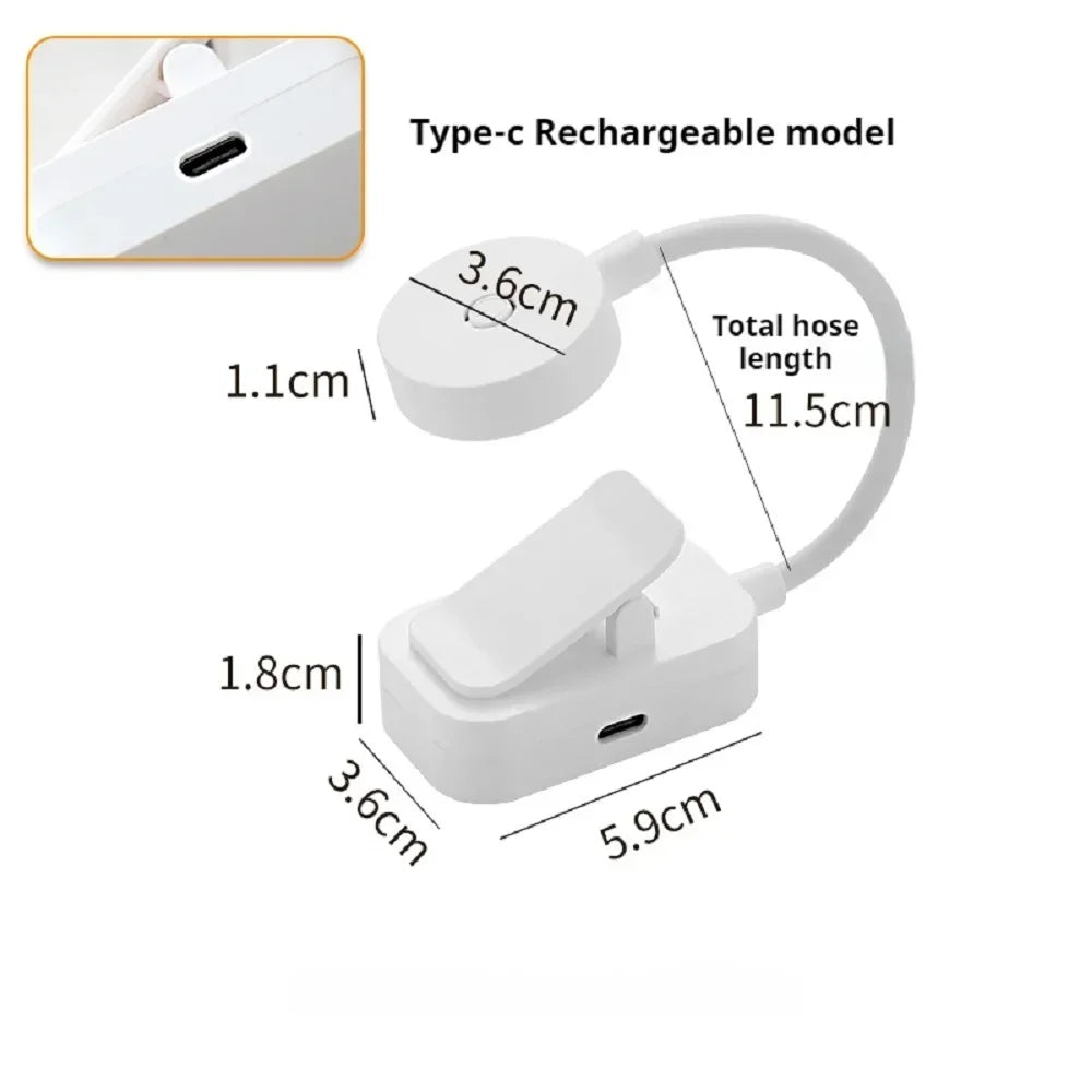 Mini Clip Book Lamp LED Table Lamp Eye Protection 3 Colors Battery Powered USB Night Light Portable Bedside Student Reading Lamp