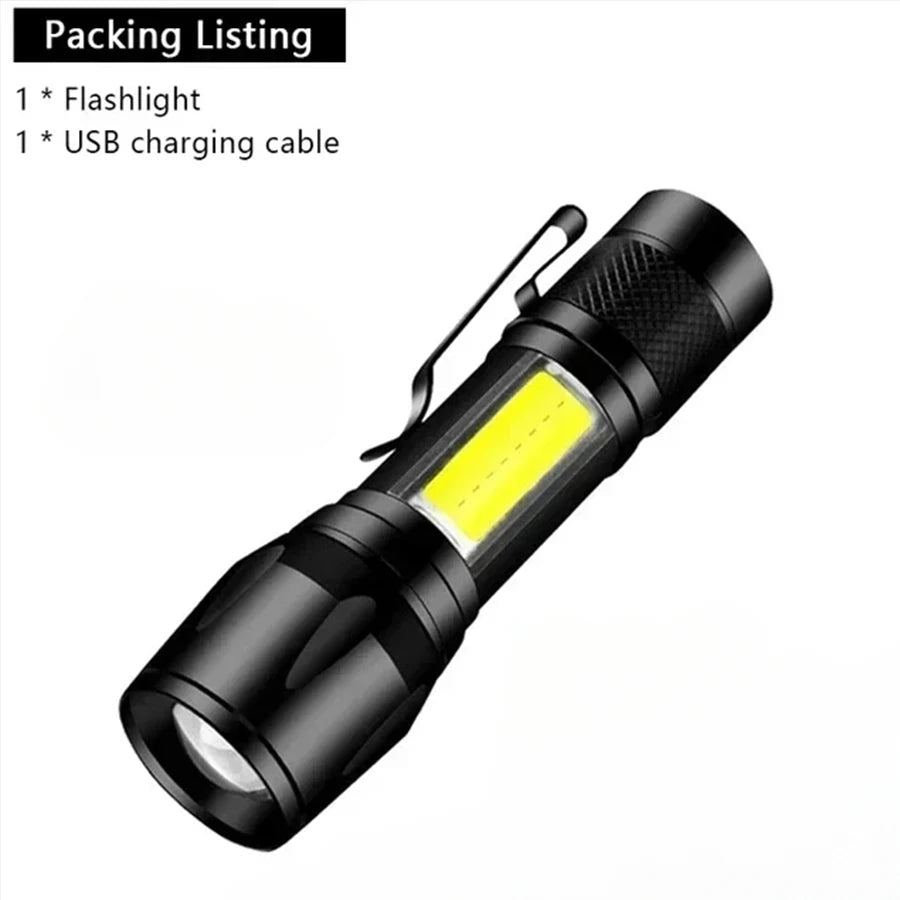 1600000 LM Super Bright Flashlight USB Rechargeable LED Long Range Tactical Torch Outdoor Waterproof Camping Fishing Lantern