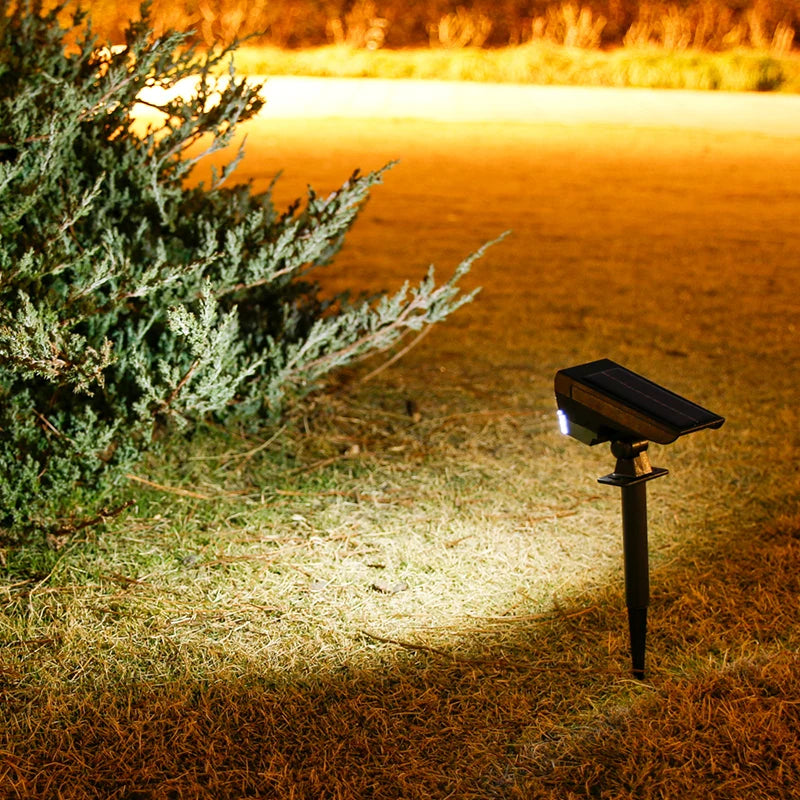 10 LEDs Solar Spotlight Outdoor, 180° Adjustable Waterproof & Anti-Aging Ground/Wall Mount, for Garden Yard Landscape Lighting
