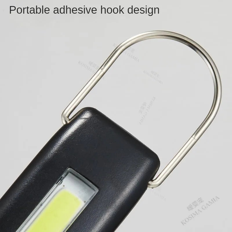 USB Rechargeable COB LED Work Light Magnetic Car Repair Lamp Cordless Emergency Light for Home Garage and Automotive Use