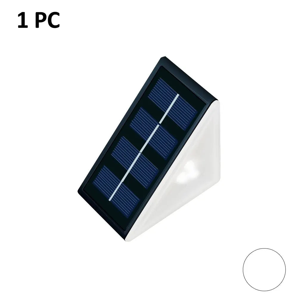Outdoor Solar Step Lights, Warm White & RGB, IP67 Waterproof, Auto On, for Patio, Yard, Driveway, Porch Decoration