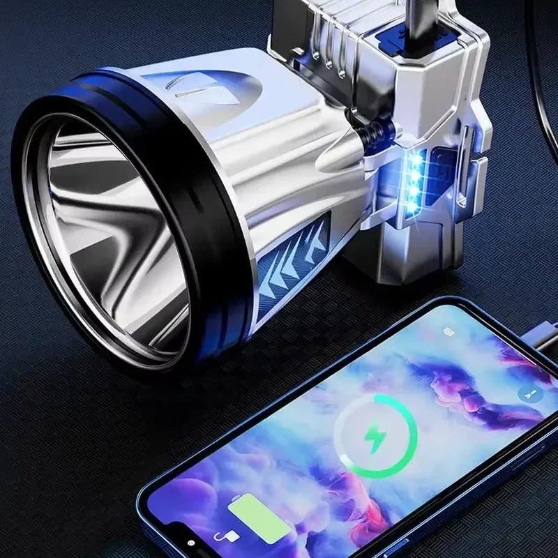 GGbingo 10000mAh Rechargeable Headlamp Super Bright High Power Waterproof Emergency Fishing Camping Lantern Head Flashlight