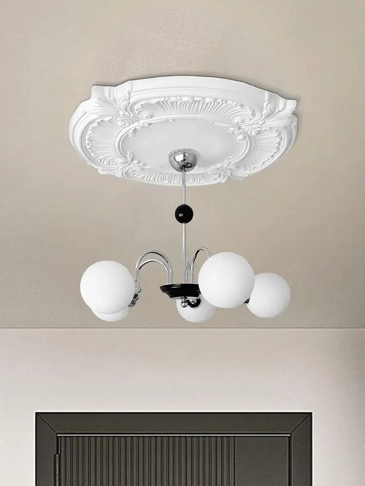 Split Medallion For Ceiling Light Chandelier Base Disc Round PU Decorative Ceiling Fan Lamp Cover Split Plate Elegant Trim