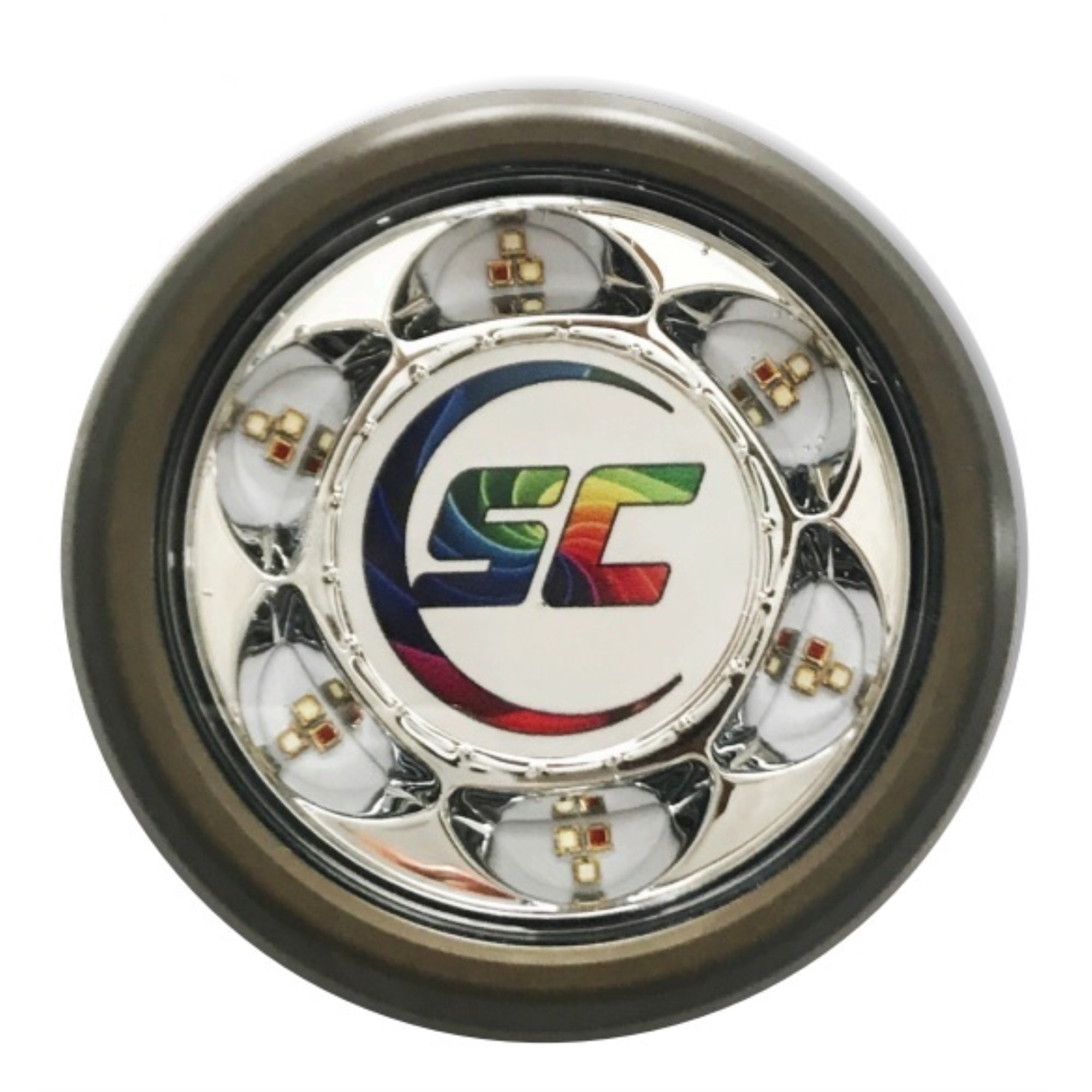 shadow-caster SC3 Pontoon LED Underwater Boat Light - 24W - Great White - Bronze Surface Mount