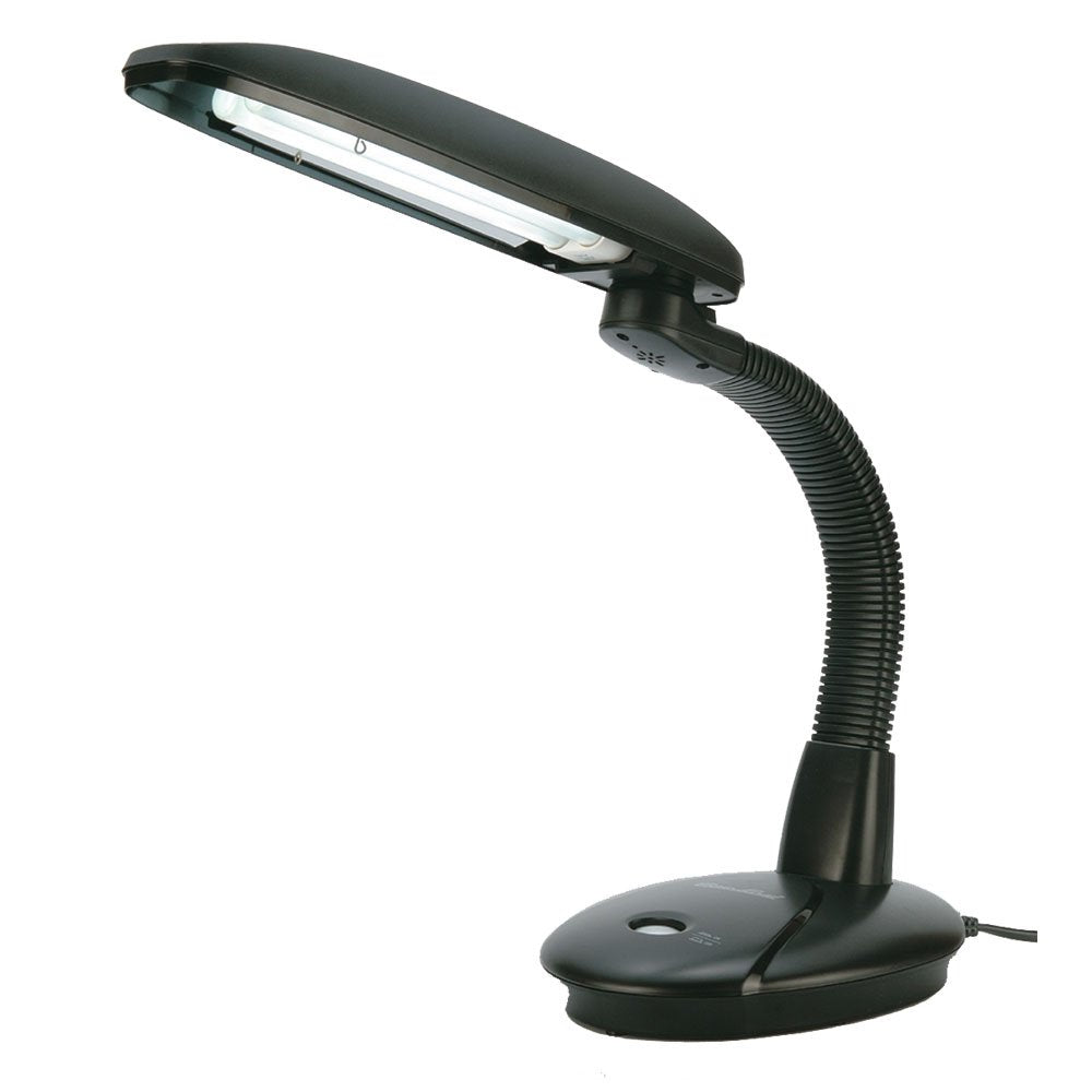 Spt Easyeye Sl-823B Energy Saving Desk Lamp - Black, Gray, 2-Tube Design