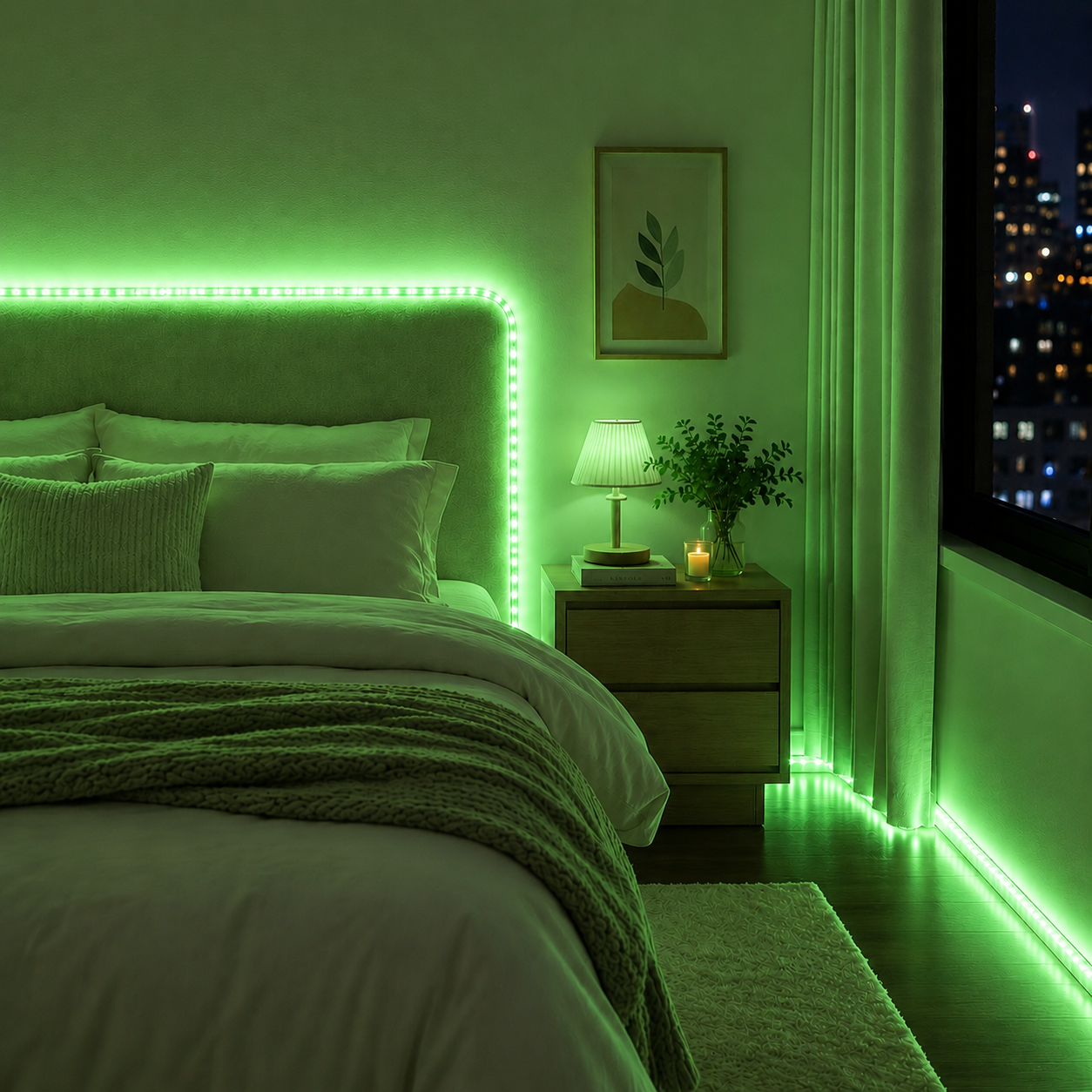 300 LED Strip Light 5M Green Non-Waterproof Indoor Flexible Lighting