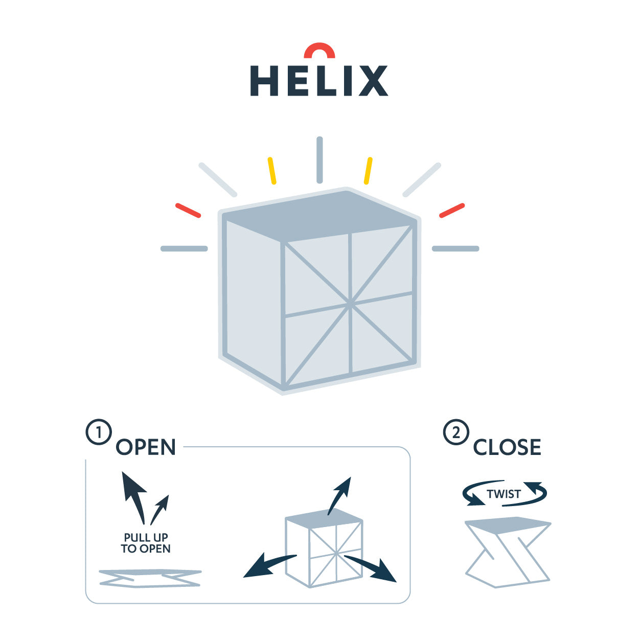 Helix Hybrid – Warm and Bright – Collapsible Solar Light