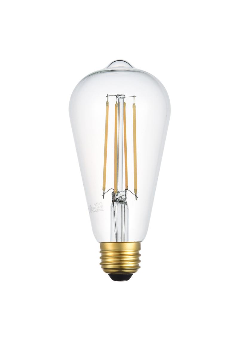 Elegant Lighting ST18 LED Replacement Bulb, 3.5W, 360° Beam Angle, Clear Finish, Pack of 6