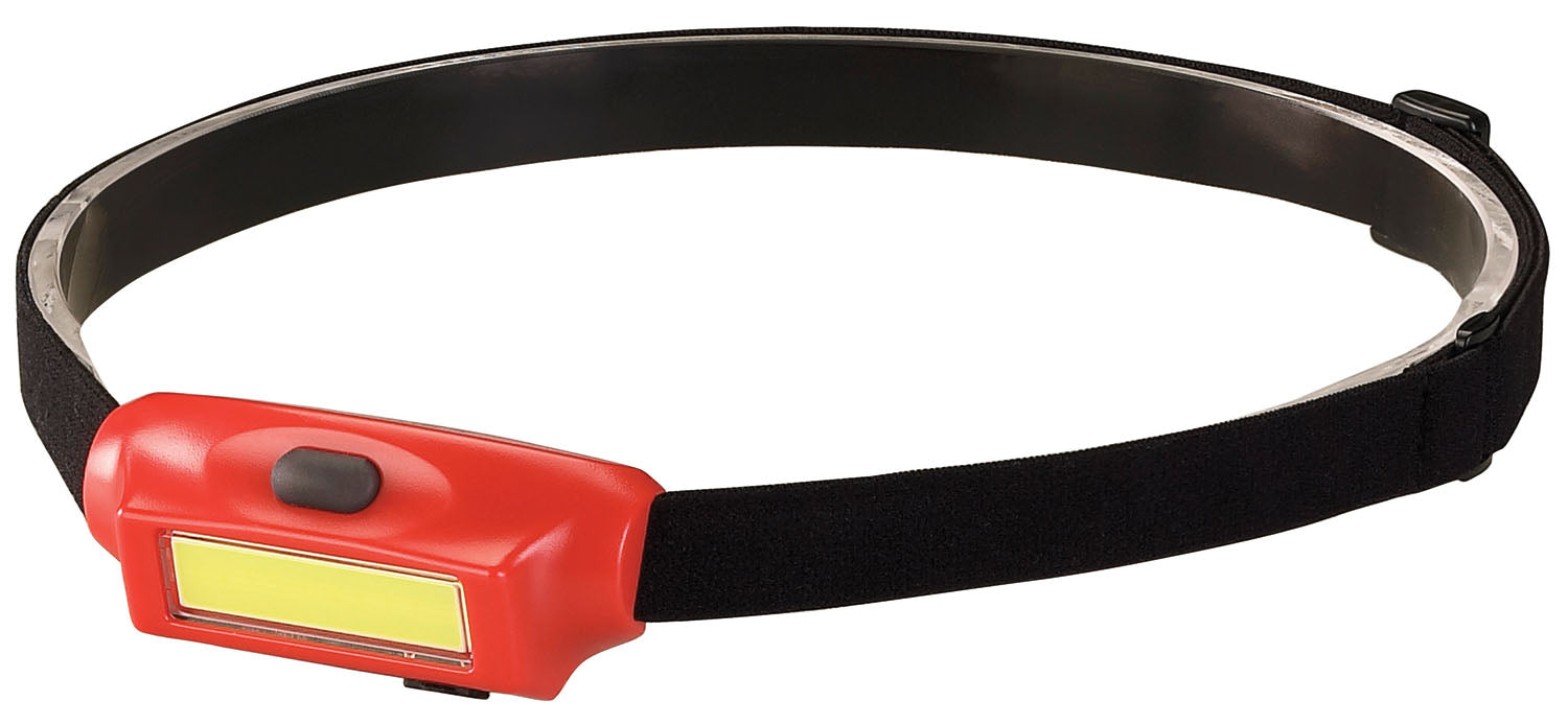 Streamlight 61705 Bandit 180-Lumen Rechargeable Headlamp With White And Red Leds And Usb Cord, Hat Clip & Elastic Headstrap, Red