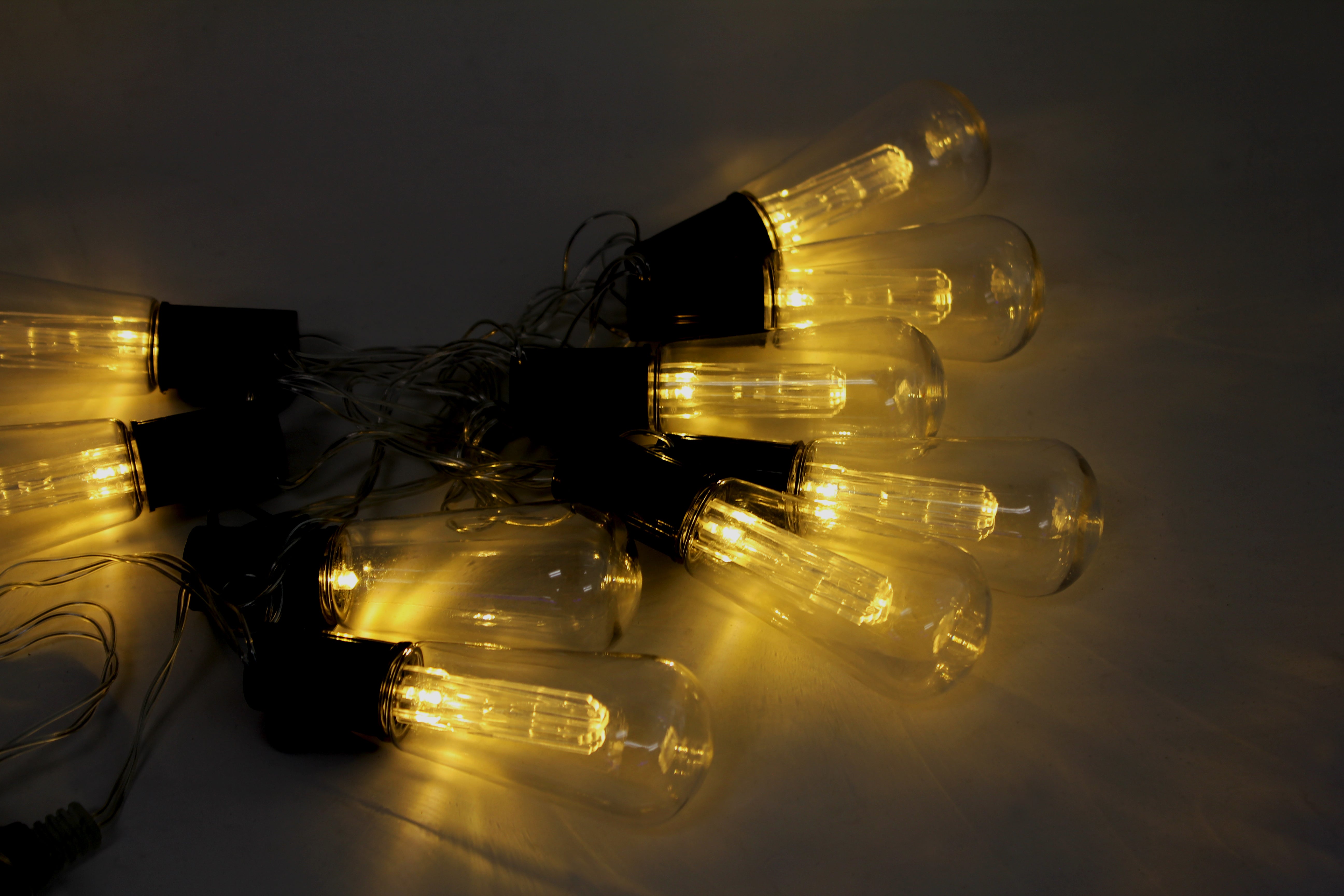 10 LED Outdoor String Lights-Warm White