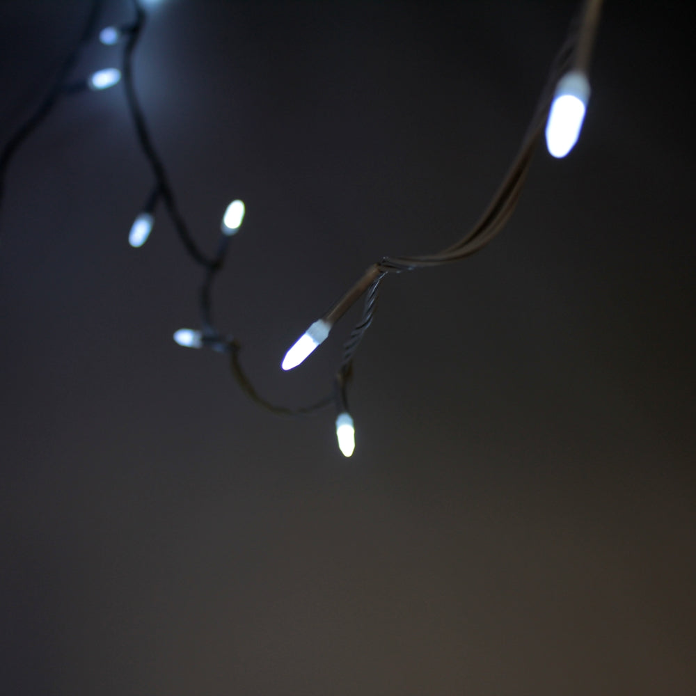 100 LED String Light with Connector - White