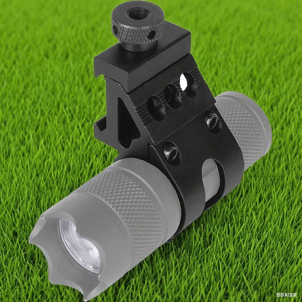 1PCS 25.4mm Quick Release Offset Flashlight Scope Mount 20mm Rail 45 Degree Sight Mount Hunting Accessories