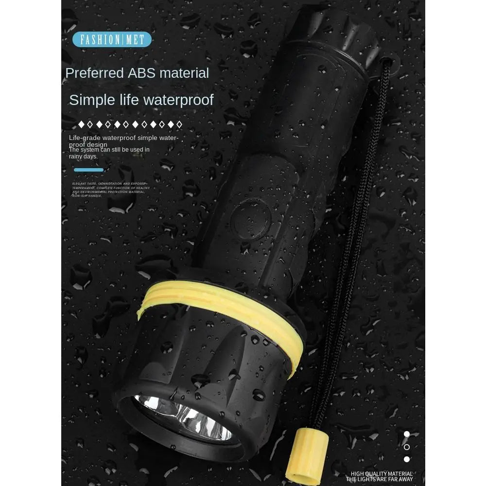 Super Bright 3LED/7LED/1W Battery Operated Rubber LED Torches Flashlight Toch Spotlight Tough Waterproof Camping Hand Light