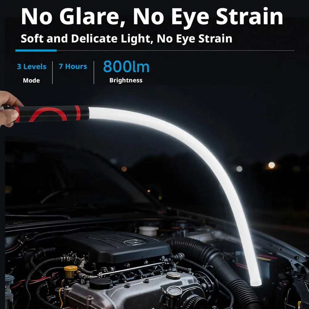 Rechargeable Flexible LED Flashlight 73cm High Lumen Outdoor Lamp Work Light for Auto Repair Engine Inspection Mechanic Tool