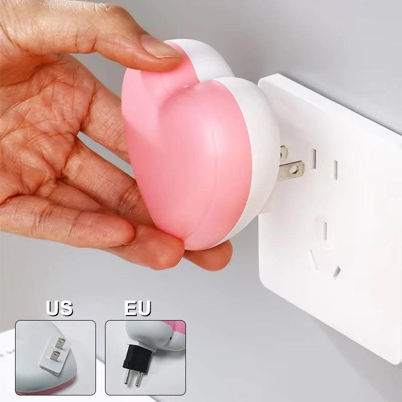LED Night Light Sensor Control Night Lamp Energy Saving LED Sensor Lamp US Plug Nightlight for Children Kids Bedroom Stairs