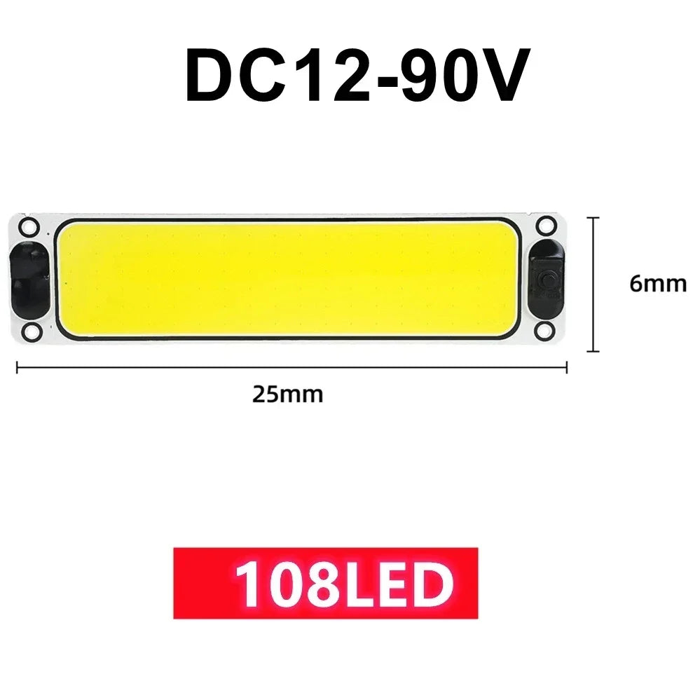 1/2PCS LED Chip Interior Light Ceiling Lamp 12-90V With Switch Reading Night Light With On Off for Van Lorry Truck Camper Boat